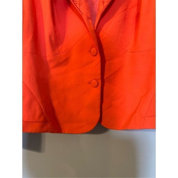 John Meyer Collection Women’s Size 24 Blazer Orange Workwear Cocktail Jacket - Picture 3 of 11